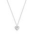 Silver Rope Heart Pendant Necklace